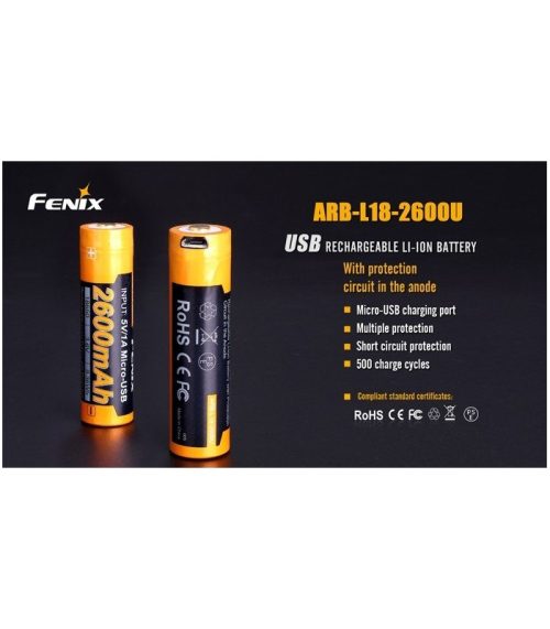 Batería Fénix 18650 de 2600 mAh