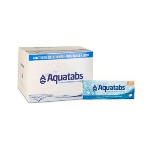 Caja 50 Pastillas potabilizadoras efervescentes Aquatabs